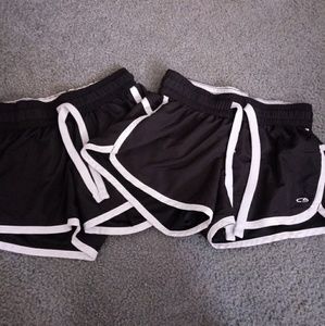2 Pairs Champion Black Sports Shorts